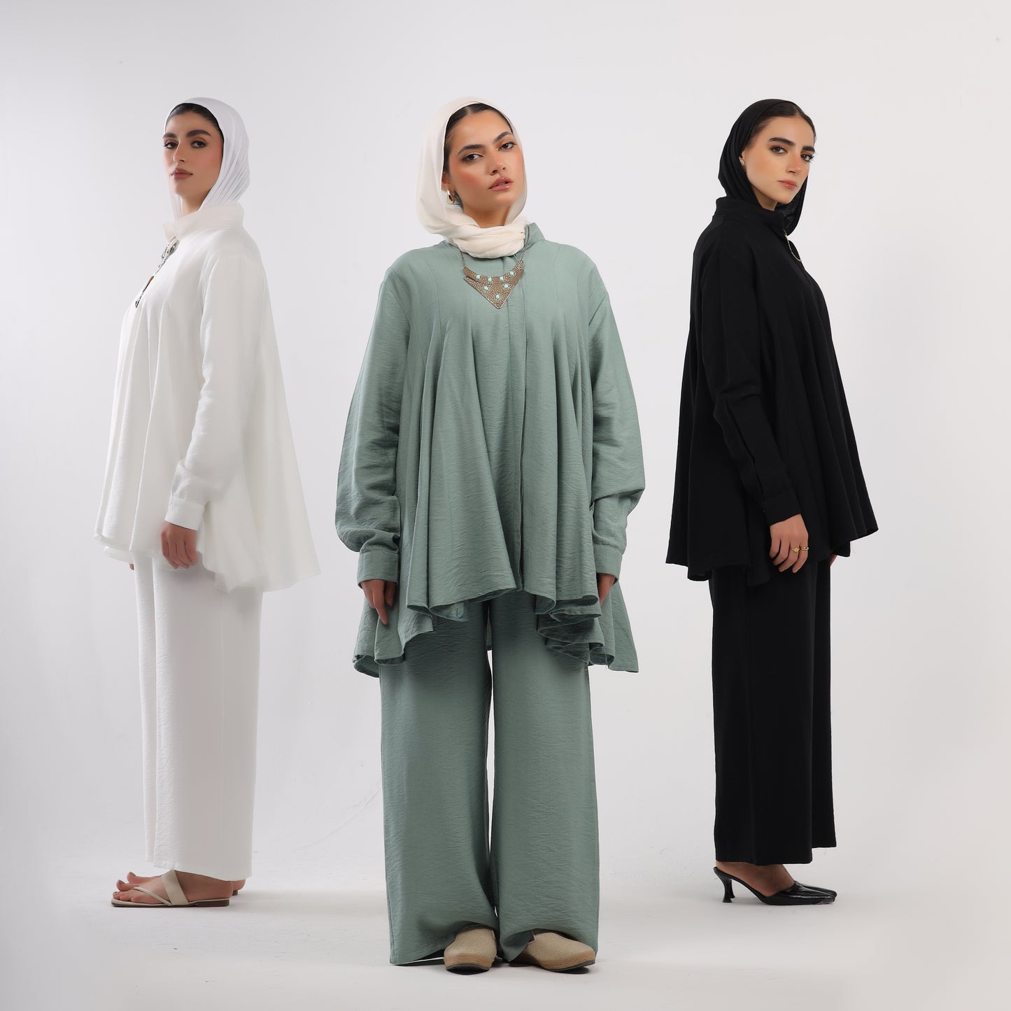 Linen klosh suit