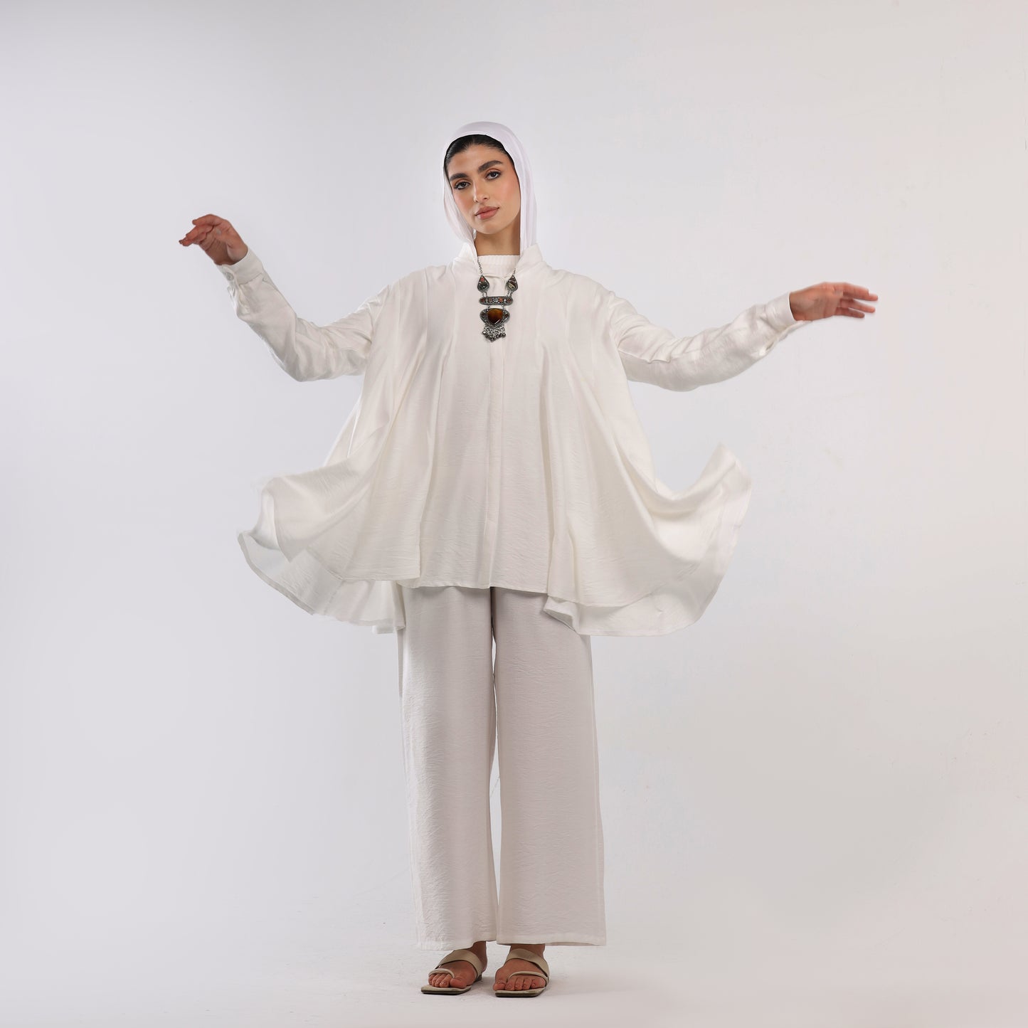 Linen klosh suit