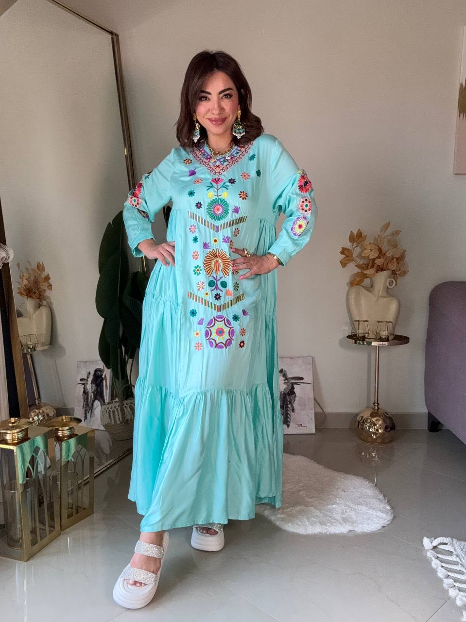 Embroidered dress