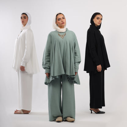Linen klosh suit