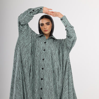 Oversized zebra dress